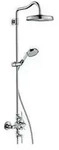 hansgrohe Showerpipe AXOR MONTREUX DN 15 m Therm. und 1jet Kopfbrause