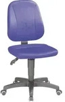 Bimos Arbeitsstuhl 9653-CI02 Unitec 2 Sitzh&ouml;he 440-620 mm mit Rollen, Stoff blau