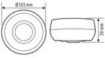 ESYLUX EB10430473 Aufputz Decken-Pr&auml;senzmelder 360&deg; Wei&szlig; IP40