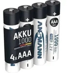 Akkuzelle 1,2 V 1000 mAh R03-AAA-Micro HR03 4 4St./Blister ANSMANN