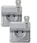 Merten Steckdose Aquadesign Aluminium MEG2318-7260 1St.