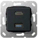 Gira UP Tragring HDMI und USB A 567910