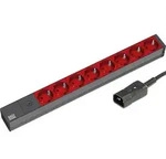 Bachmann 333.538 19 Zoll Netzwerkschrank-Steckdosenleiste 1 HE Schutzkontaktsteckdose