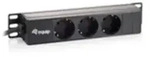 Equip 333299 Stromverteilereinheit (PDU) 3 AC-Ausg&auml;nge 1U Schwarz Multimedia-Technik