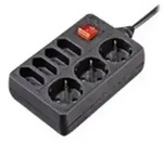 Hama - Steckdosenleiste - 230 V - 3500 Watt - Ausgangsanschl&uuml;sse: 7
