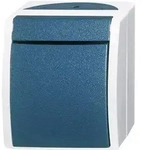 Busch-Jaeger 2601/7 W-53 Feuchtraum-Schalterprogramm Kreuzschalter Ocean Aufputz