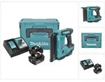 Makita DBN 500 RTJ Akku Stauchkopfnagler 18 V 15-50 mm + 2x Akku 5,0 Ah + Ladeger&auml;t