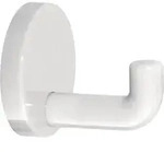 Einzelhaken 477.90.045 einfach A.65mm PA reinwei&szlig; 99 D.60mm HEWI