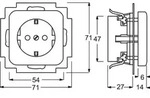 ABB 2CKA002013A5306 Ger&auml;teeinsatz IP20 Perlwei&szlig;, Creme-Wei&szlig;