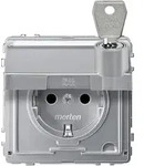 Merten Steckdose Aquadesign Aluminium MEG2317-7260 1St.