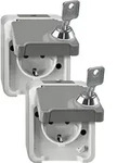 Merten Steckdose AQUASTAR Lichtgrau MEG2418-8029 1St.