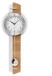 AMS. Pendelwanduhr 5271, Funkuhr, Kernbuche, Mineralglas, made in Germany