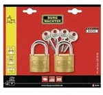 BURG W&Auml;CHTER Vorhangschloss-Set Quadro 222 30 B&uuml;gelst&auml;rke 5 mm