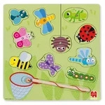 Jumbo Spiele GOULA Magnetisches Insektenspiel, Holzpuzzle, Kinderpuzzle, Kinderspiel,