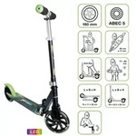 muuwmi Aluminium Scooter Neon 180 mm, mit Leuchtrollen
