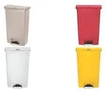 Rubbermaid Tret-Abfalleimer Slim Jim, 68 Liter, beige (71240032)