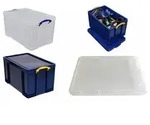 Really Useful Box Aufbewahrungsbox 84 Liter, vollfarbig blau