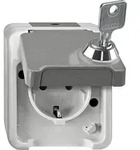 Merten Steckdose AQUASTAR Lichtgrau MEG2417-8029 1St.