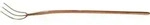 Streugabel Erntek&ouml;nig Zinken-L.260 mm,3 Zinken geschmiedet,m.Stiel
