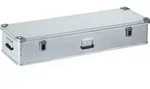Aluminiumbox L1400xB450xH250mm 119l m.Klappverschluss u.Alu-Stapelecken