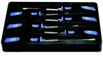 KS Tools 151.1165 ERGOTORQUEmax Schlagkappen-Schraubendreher-Satz, 6-tlg. Schlit