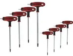 KS TOOLS T-Griff-Torx-Winkelstiftschl&uuml;ssel-Satz, 8-tlgBohrung