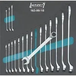 Hazet 163-99/18 Ring-Maulschl&uuml;ssel-Satz 18teilig Schl&uuml;sselweite (Metrisch) 6 - 27mm