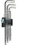 Winkelschraubendrehersatz 3950 PKL/9 9-tlg.Ku.-Halter SW 1,5-10mm lang VA WERA