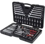 "KS Tools 918.0724 1/4"+3/8"+1/2" CHROMEplus Steckschl&uuml;ssel-Satz, 124-tlg."