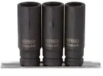 "KS TOOLS 1/2" Sechskant-Kraft-Stecknuss-Satz, lang, 3-tlg"