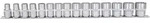 "KS TOOLS 1/2" 12-kant-Stecknuss-Satz, 15-tlg, 10-24mm"