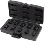 "KS Tools 515.0950 3/8" 12-kant-Kraft-Stecknuss-Satz, kurz, 10-tlg."