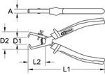KS Tools 119.2014 ULTIMATEplus Abisolierzange, 180mm