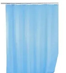 Wenko 20042800 Uni Anti-Schimmel Duschvorhang Polyester Hellblau waschbar (B x H) 180