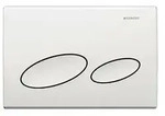 Geberit Bet&auml;tigungsplatte Kappa20, 2-Mengen-Sp&uuml;lung, Kunststoff, Wei&szlig;, 115228111