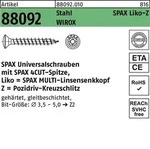 Schraube R 88092 LIKO/PZ 4x 35/30-Z Stahl WIROX 1000St. SPAX