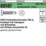 Fensterbohrschraube R 88187 Seko PH 3,9x32-H Sta silber 1000St. SPAX
