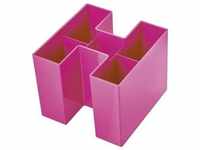 Schreibtischköcher Bravo 5 Fächer hochglänzend Trend Colour pink