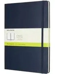 Notizbuch XL 19x25cm blanko Hardcover 96 Blatt saphir