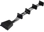 Silverstone Strom Anschlusskabel [1x SATA-Strom-Stecker 15pol. - 4x...