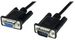 StarTech.com 1m Seriell DB9 RS-232 Nullmodemkabel - Schwarz - Stecker/Buchse - 9 Pin