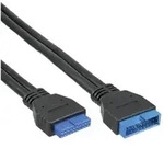 InLine - USB-Verl&auml;ngerungskabel - 19-poliger USB 3.0 Kopf (M)