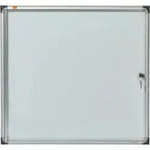 Nobo Schaukasten 1900847 68x73x 2,2cm innen 6 x DIN A4 wei&szlig;/silber