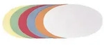 FRANKEN - Moderationskarte - Oval - 11 x 19 cm - wei&szlig;, Gelb, Rot, gr&uuml;n, orange,