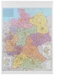 PLZ- Karte Deutschland beschreibbar 1:750.000 97 cmx137 cm