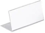 DURABLE Tischnamensschild 805519 100x52mm Acryl tr 10 St./Pack.
