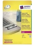 AVERY ZWECKFORM - Avery Heavy Duty Laser Labels L6011 - Polyester - Silber - 29.6 x
