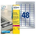 AVERY ZWECKFORM - Avery Heavy Duty Laser Labels - Polyester - Silber - 45.7 x 21.2 mm