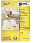 AVERY ZWECKFORM - Avery - Wei&szlig; - 105 x 70 mm 800 Etikett(en) (100 Bogen x 8)