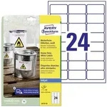 Avery-Zweckform J4773-10 Folien-Etiketten 63.5 x 33.9mm Polyester-Folie Wei&szlig; 240 St.